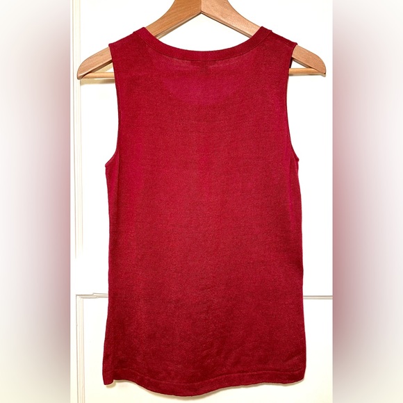 Lafayette 148 New York Linen Sleeveless Crewneck Tank - Picture 7 of 10